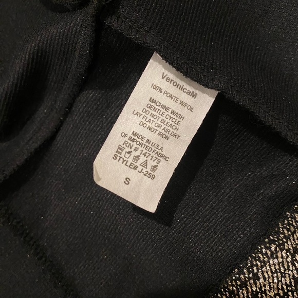 NWT Veronica M gold blazer jacket bell sleeve small - Picture 9 of 10